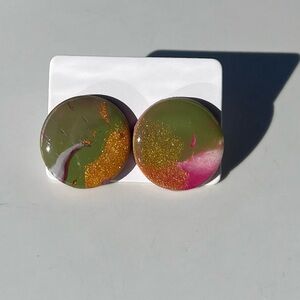 Colorful Round Earrings